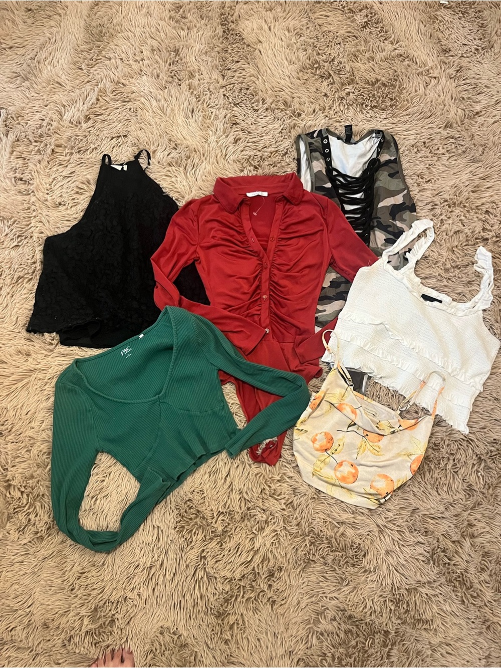 Women’s Tops Bundle XS/S Crop Tops Bodysuits